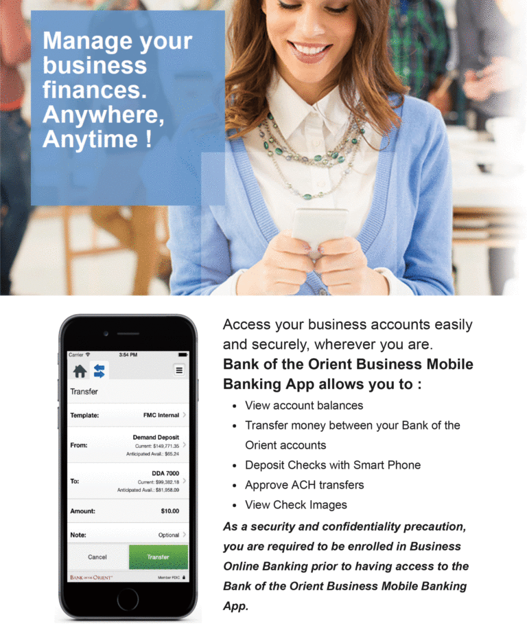business online banking mobile image